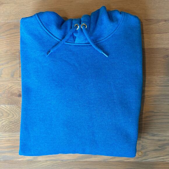 Carhartt K288 Loose Fit Hoodie Sweatshirt Logo Sleeve Blue Mens Size Medium - Picture 10 of 10